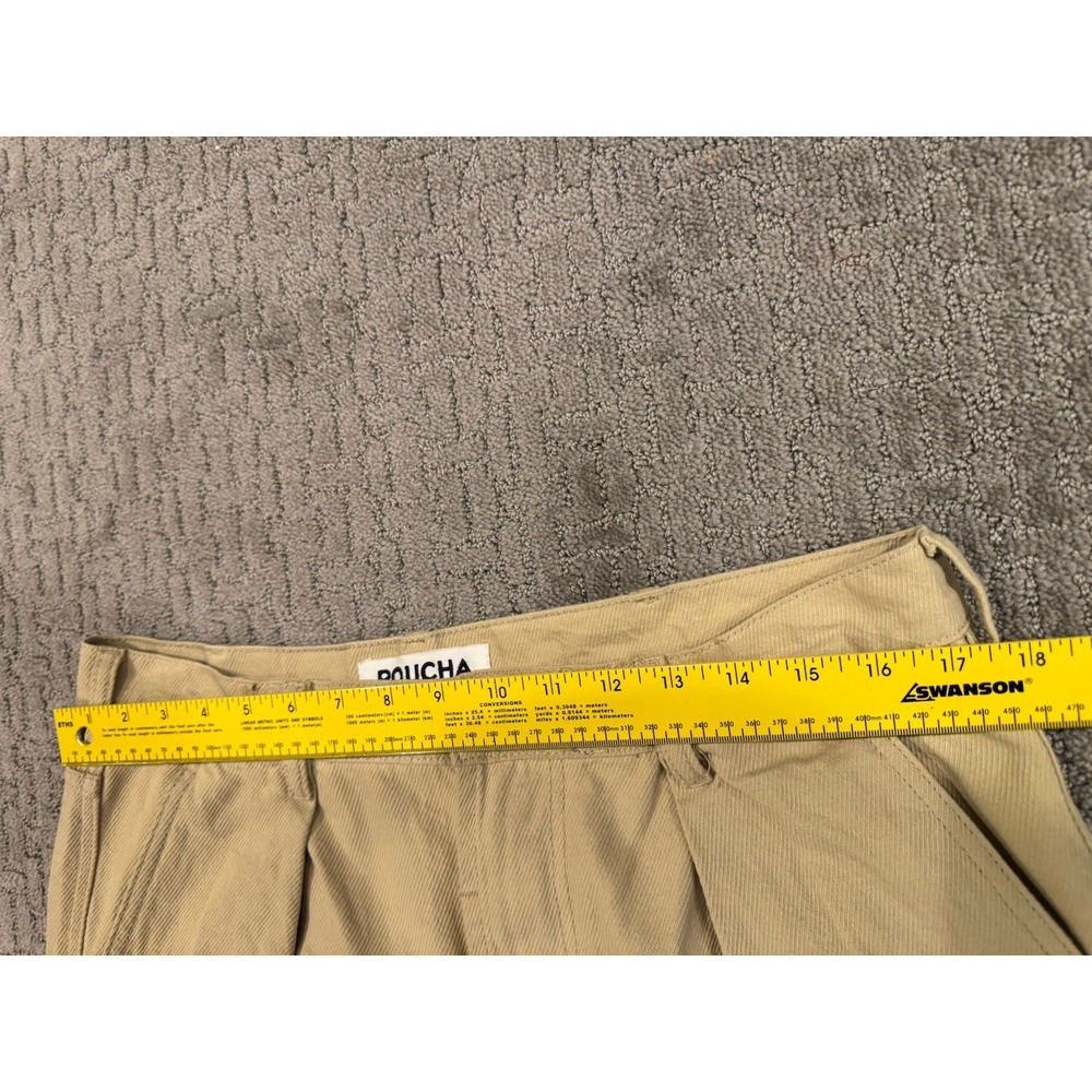 Roucha Keaton Pants Size BB Cotton Twill Wheat Color Wide Leg Barrel Like (V1) - Picture 5 of 7